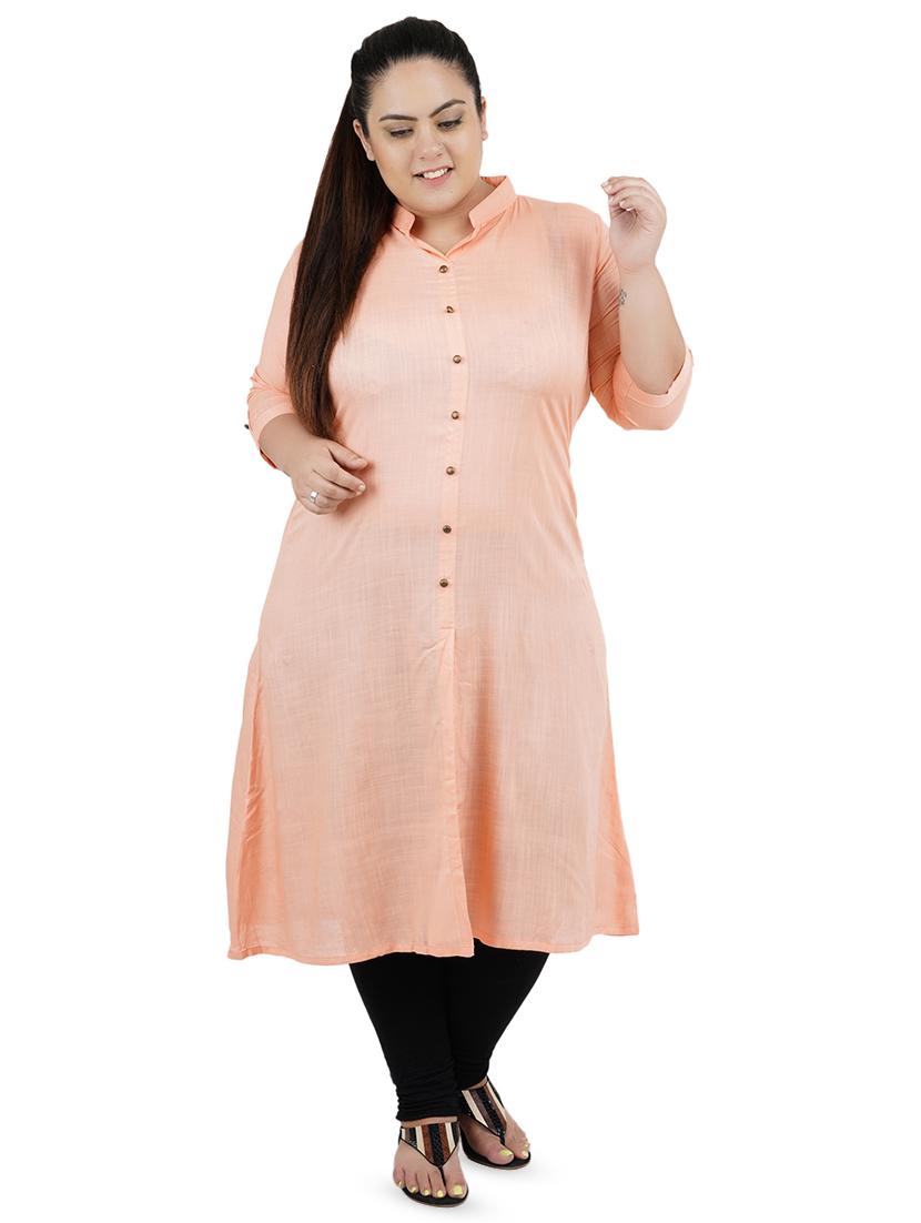 solid straight kurta - 16547855 - Zoom Image - 1