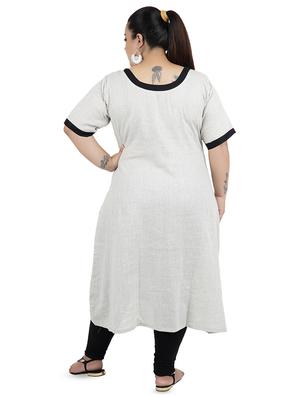solid straight kurta - 16547856 - Standard Image - 3
