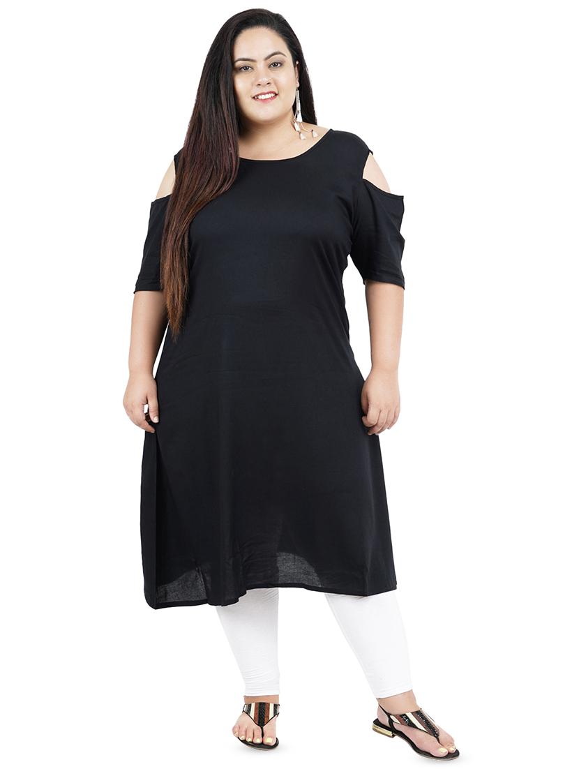 solid straight kurta - 16547862 - Zoom Image - 1