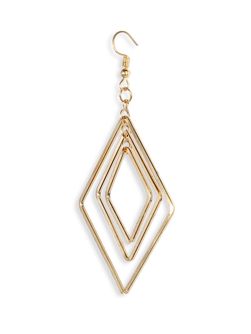 gold zinc drop earring - 16548103 - Zoom Image - 3