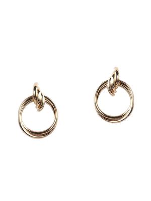 gold zinc drop earring - 16548105 - Standard Image - 2