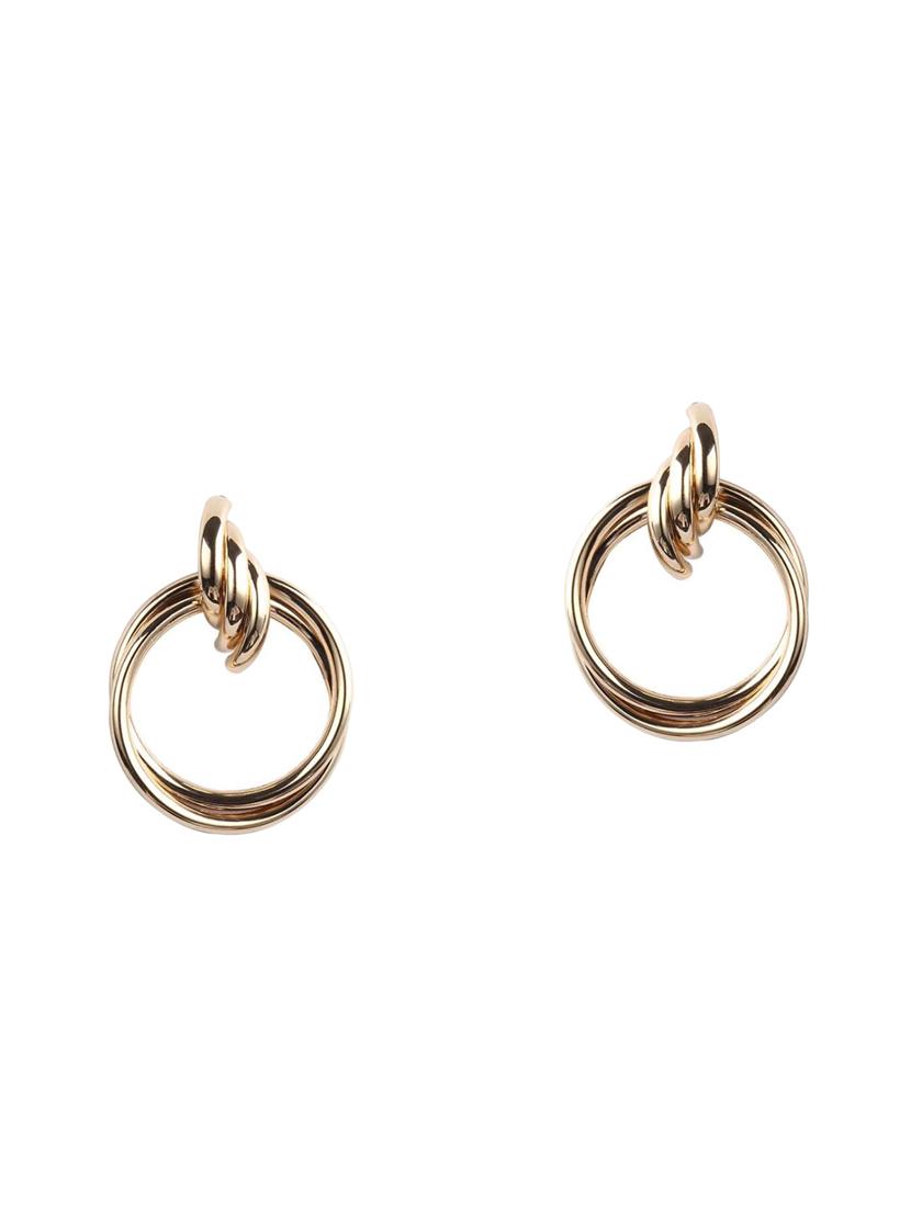 gold zinc drop earring - 16548105 - Zoom Image - 2