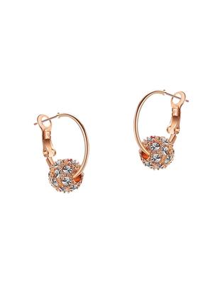 gold zinc hoop earrings - 16548143 - Standard Image - 2