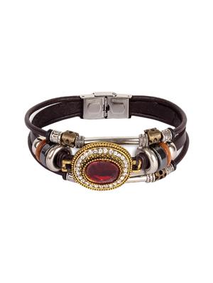 brown zinc links bracelet - 16548213 - Standard Image - 3