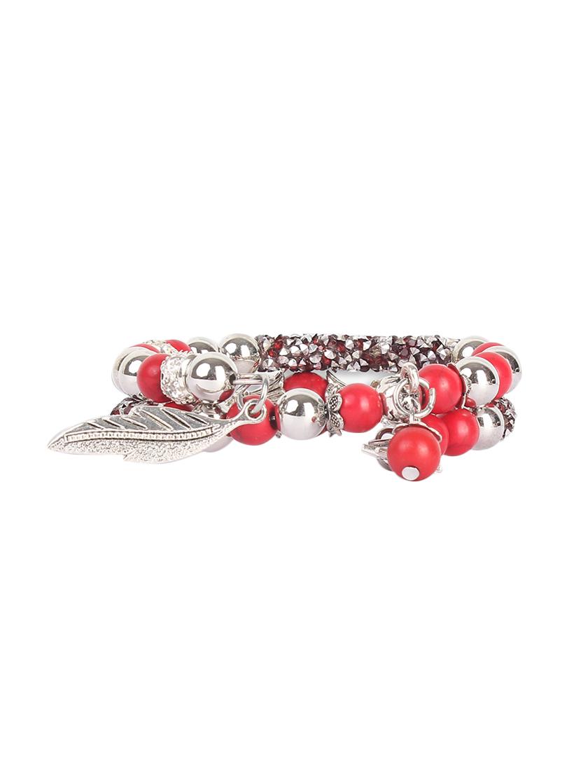 red zinc beaded bracelet - 16548222 - Zoom Image - 2