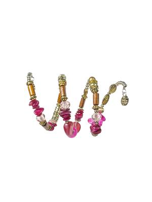 pink crystal beaded bracelet - 16548227 - Standard Image - 2