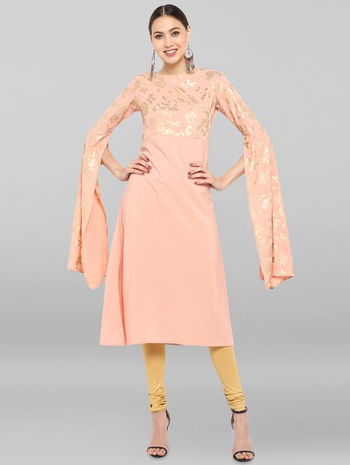 pastel a-line kurta - 16548731 - Standard Image - 1