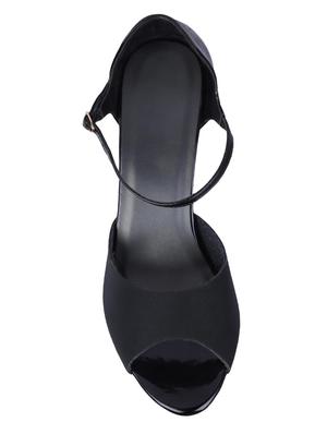 msc black leatherette closed back sandals - 16548834 - Standard Image - 4