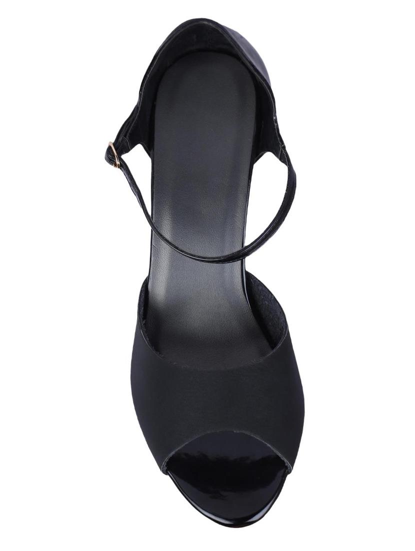 msc black leatherette closed back sandals - 16548834 - Zoom Image - 4