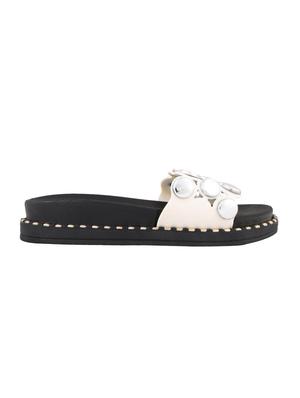 msc white rubber slides flip flops - 16548845 - Standard Image - 2