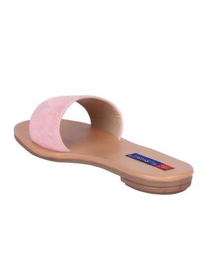 msc pink suede slip on sandals - 16548872 - Standard Image - 3