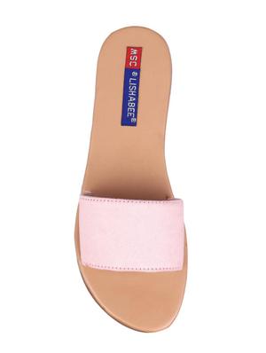 msc pink suede slip on sandals - 16548872 - Standard Image - 4