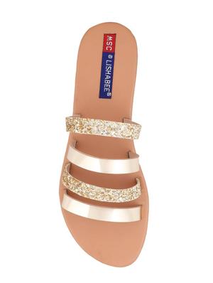msc gold pu slip on sandals - 16548873 - Standard Image - 4