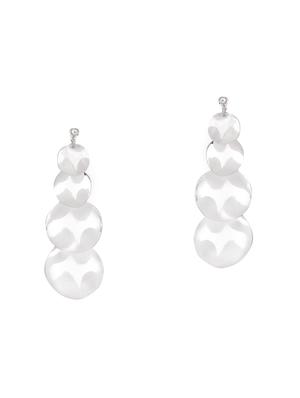 silver copper drop earrings - 16548964 - Standard Image - 2