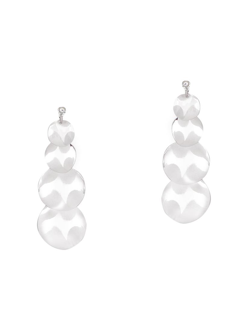 silver copper drop earrings - 16548964 - Zoom Image - 2