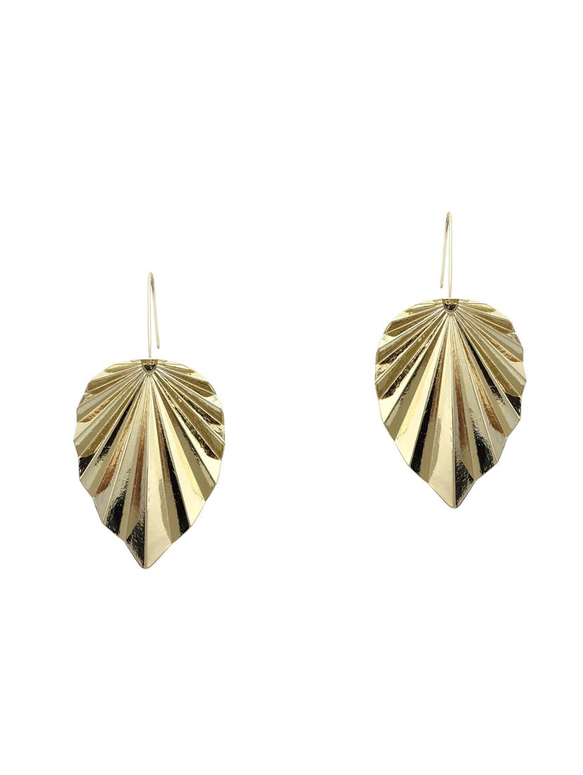 gold zinc drop earring - 16548971 - Zoom Image - 1