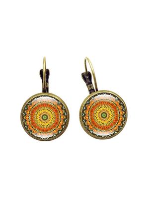 yellow zinc studs earrings - 16548999 - Standard Image - 2