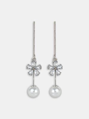 silver silver drop earrings - 16549025 - Standard Image - 2