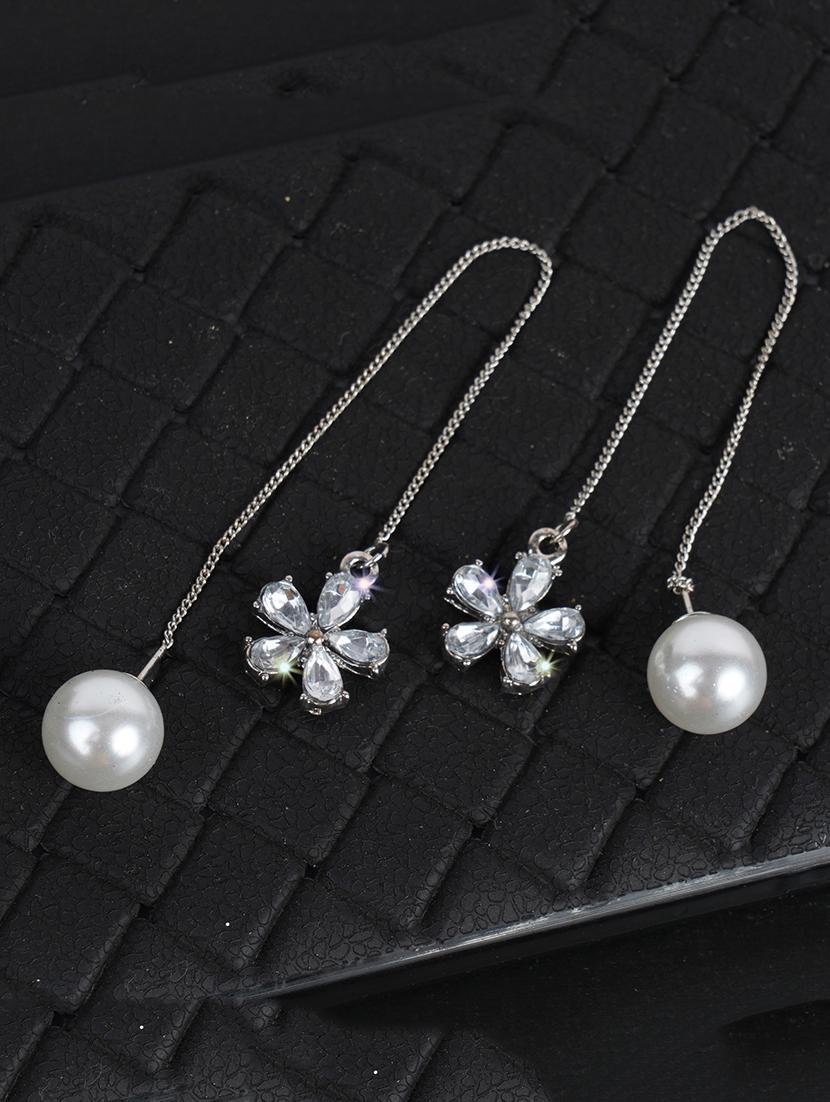 silver silver drop earrings - 16549025 - Zoom Image - 1
