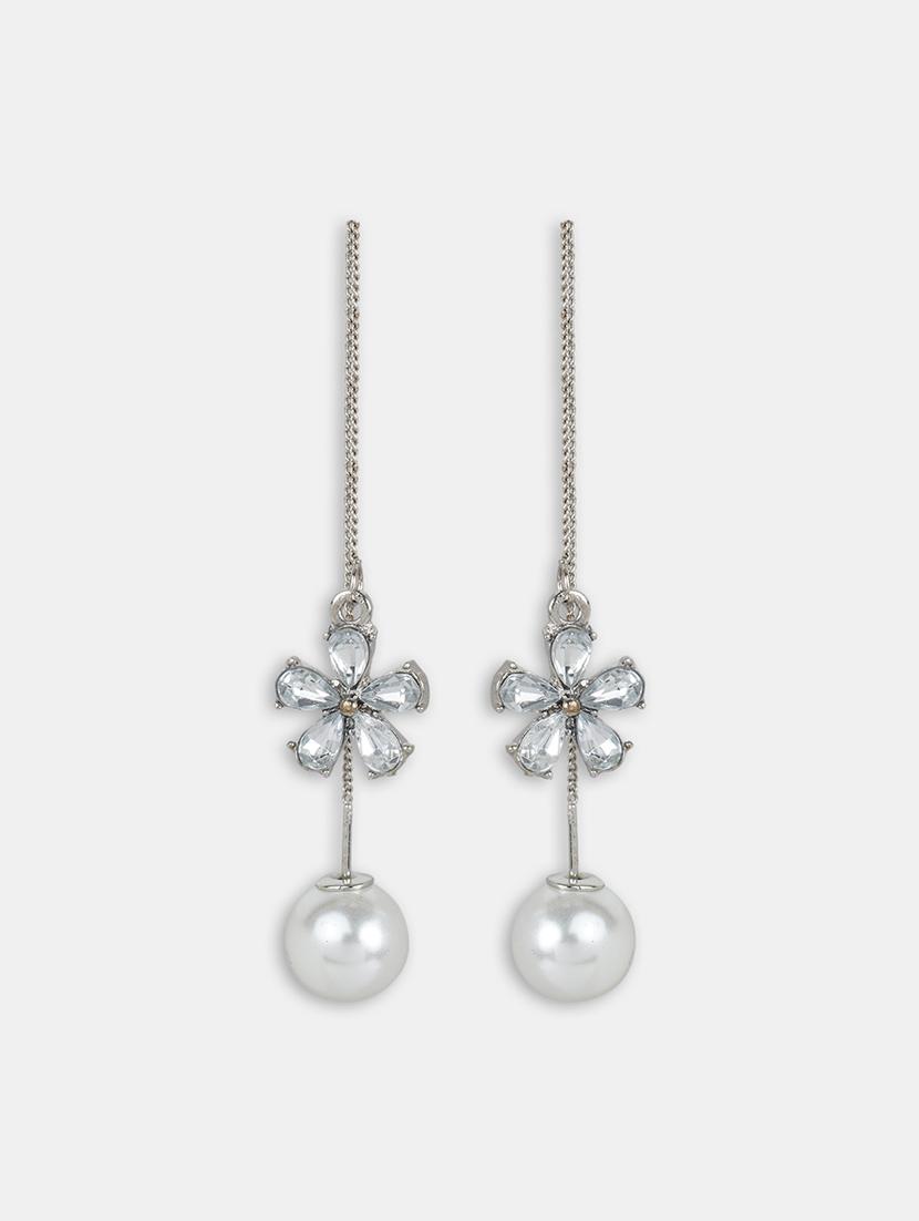 silver silver drop earrings - 16549025 - Zoom Image - 2