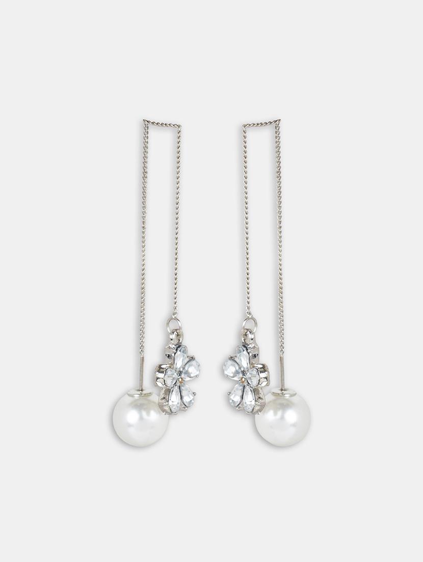 silver silver drop earrings - 16549025 - Zoom Image - 3
