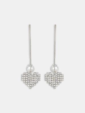 silver silver drop earrings - 16549033 - Standard Image - 2