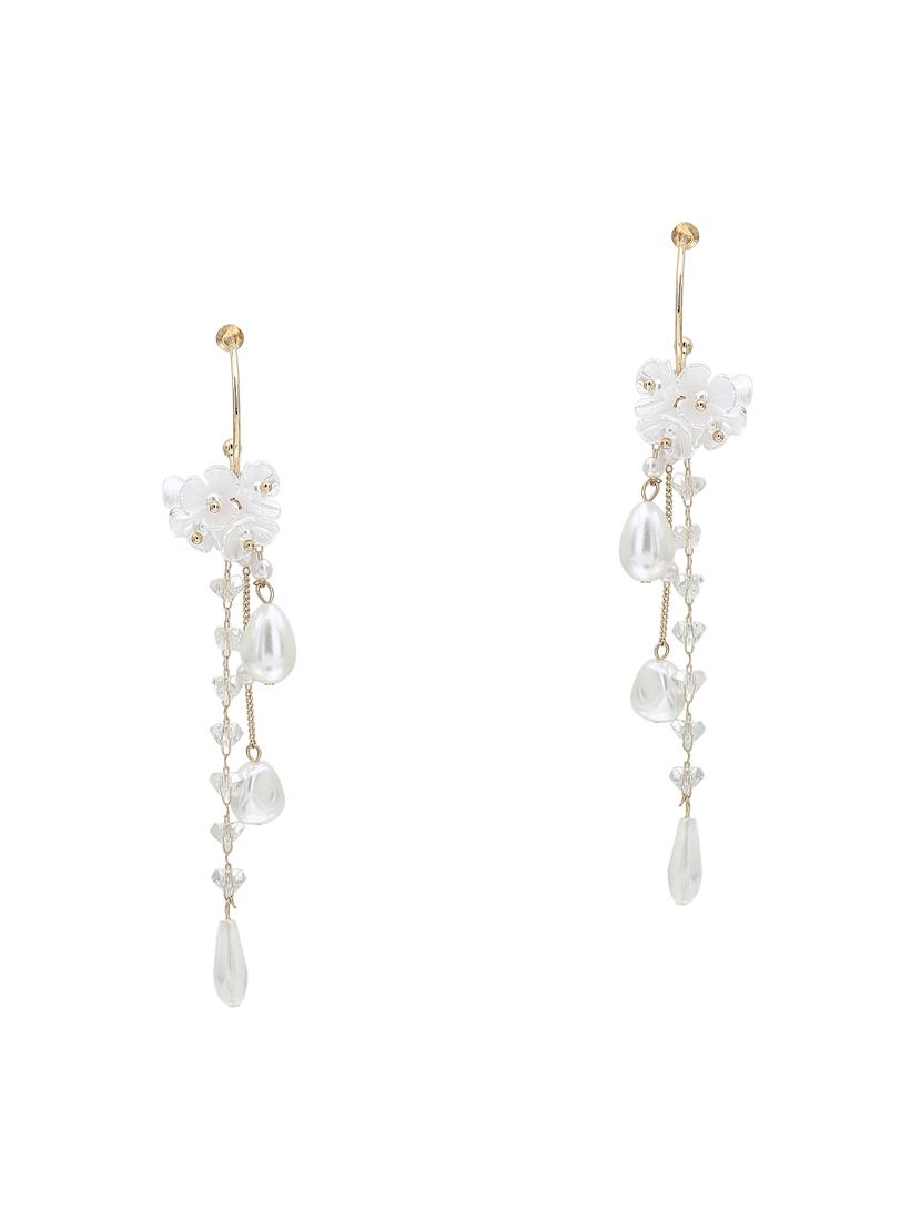 white crystal drop earrings - 16549045 - Zoom Image - 1