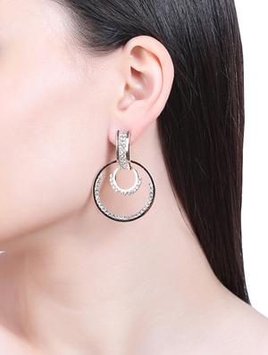 gold crystal drop earring - 16549048 - Standard Image - 4
