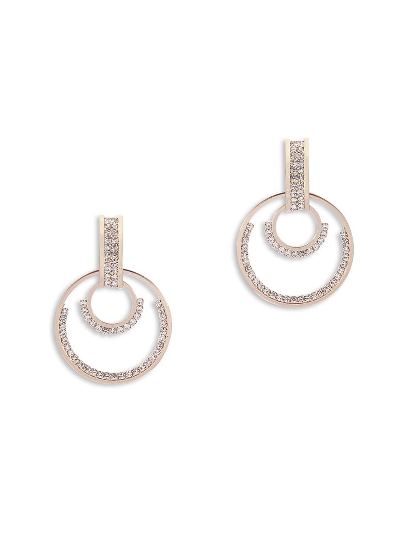 gold crystal drop earring - 16549048 - Zoom Image - 2