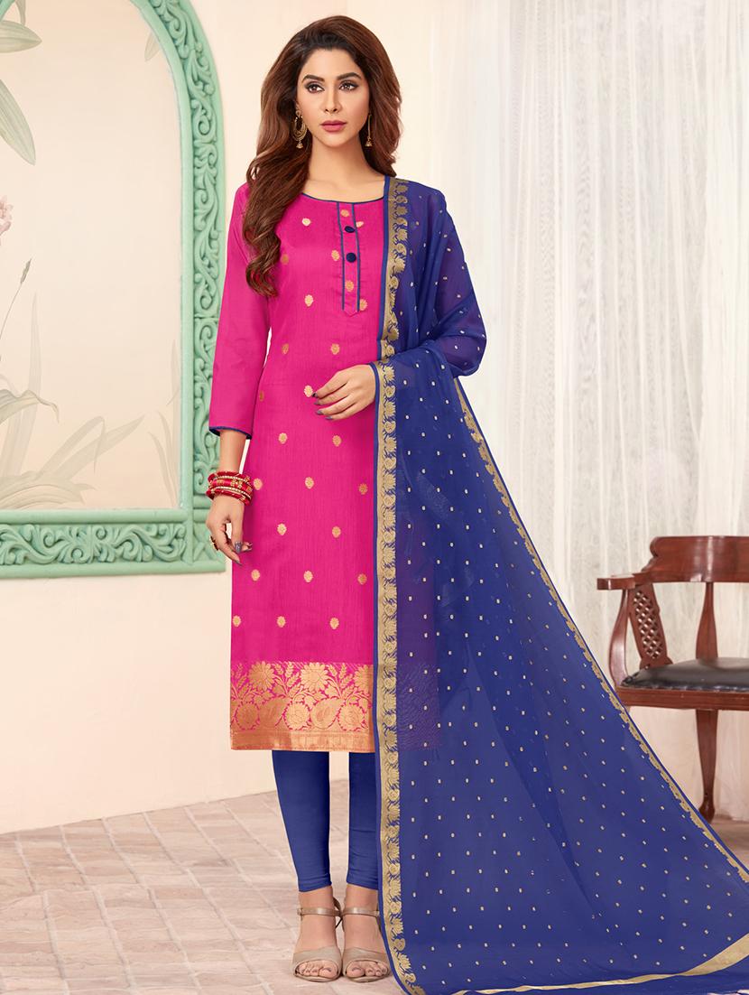Churidaar unstitched suit - 16549829 - Zoom Image - 1