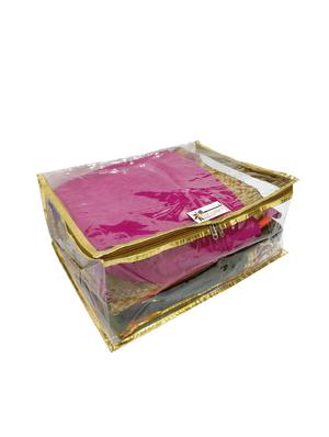 gold silk utility bag - 16550107 - Standard Image - 4