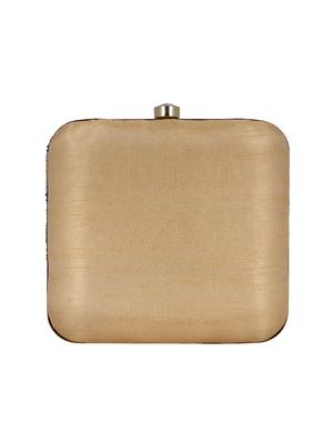 multi colored faux silk structured clutch - 16550301 - Standard Image - 2