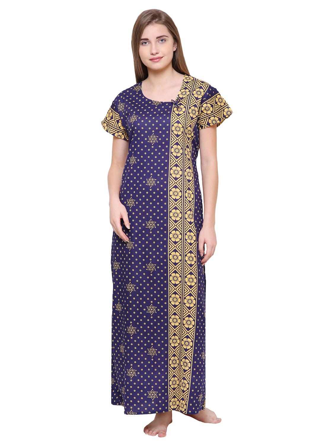 tie back printed nighty - 16550892 - Zoom Image - 1
