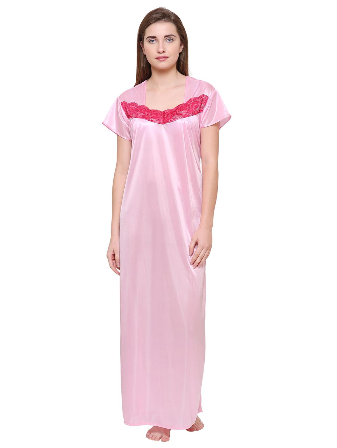 lace detail tieback nighty - 16550925 - Zoom Image - 1