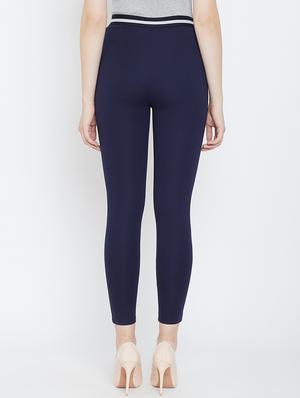 high rise zipper detail jeggings - 16551177 - Standard Image - 3