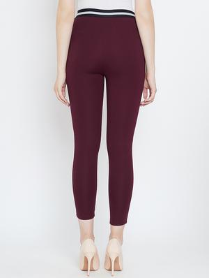 high rise zipper detail jeggings - 16551180 - Standard Image - 3