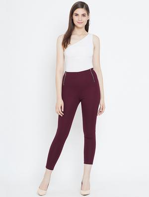 high rise zipper detail jeggings - 16551180 - Standard Image - 4