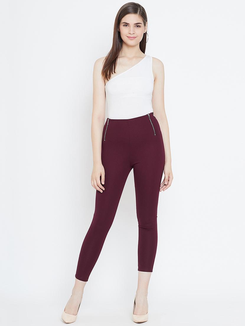 high rise zipper detail jeggings - 16551180 - Zoom Image - 4
