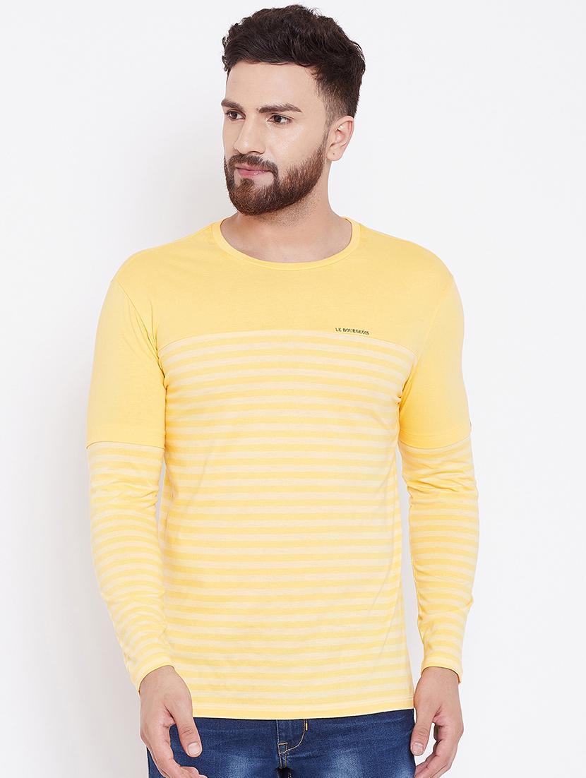 yellow striped t-shirt - 16551478 - Zoom Image - 1