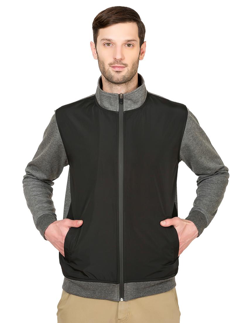 black solid casual jacket - 16551669 - Zoom Image - 1