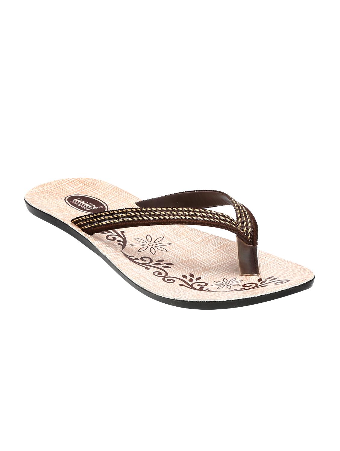 unistar brown slippers flip flops - 16551882 - Zoom Image - 1