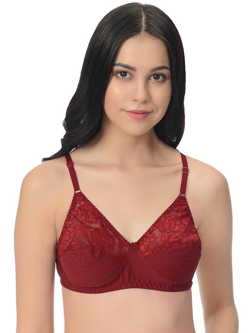 floral patch solid bra - 16552260 - Zoom Image - 1