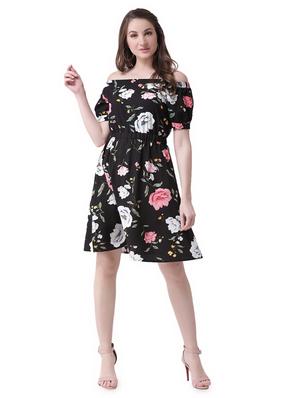 off shoulder floral a-line dress - 16552917 - Standard Image - 4