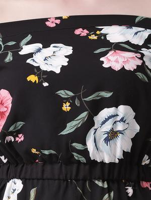 off shoulder floral a-line dress - 16552917 - Standard Image - 5