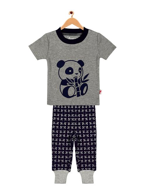 grey cotton full length set - 16553042 - Standard Image - 1