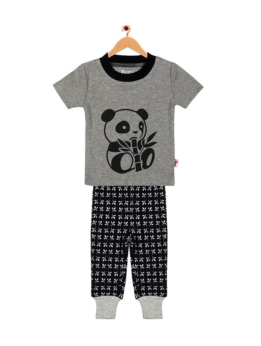 grey cotton full length set - 16553043 - Zoom Image - 1