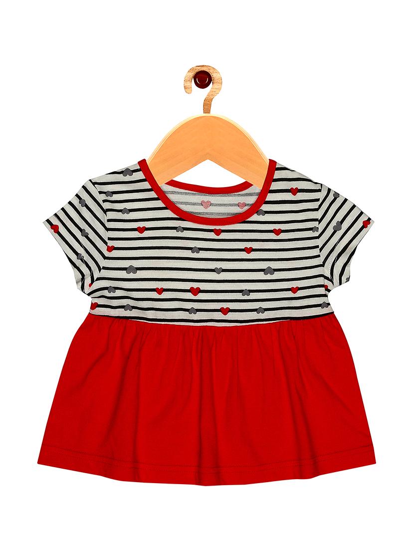 round neck striped top - 16553058 - Zoom Image - 1