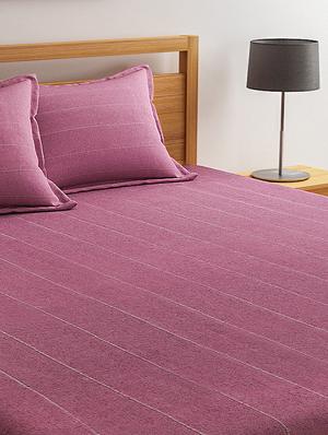 polycotton bed cover with 2 pillow covers - 16553579 - Standard Image - 3