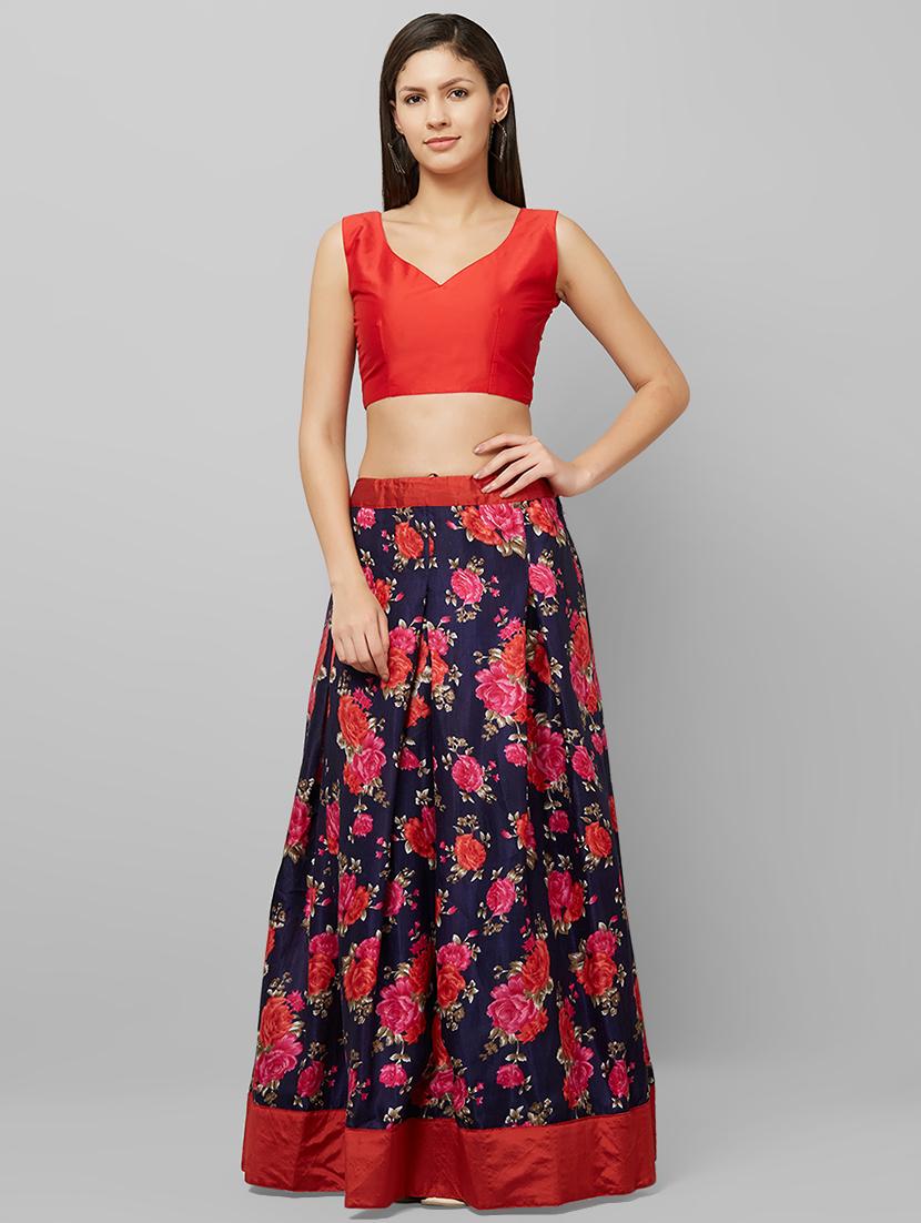 floral flared lehenga - 16554764 - Zoom Image - 1