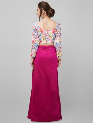 floral flared lehenga - 16554780 - Standard Image - 3